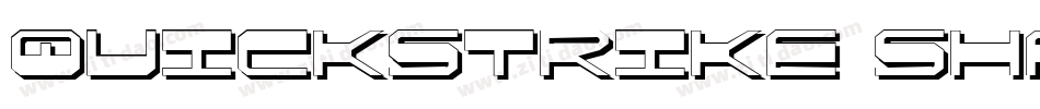 QuickStrike Shadow Italic字体转换